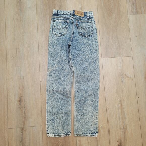 Vintage 80s Levi's 512 Orange Tab Womens Slim Fit Jeans 25 Waist Acid Wash USA - Picture 4 of 8